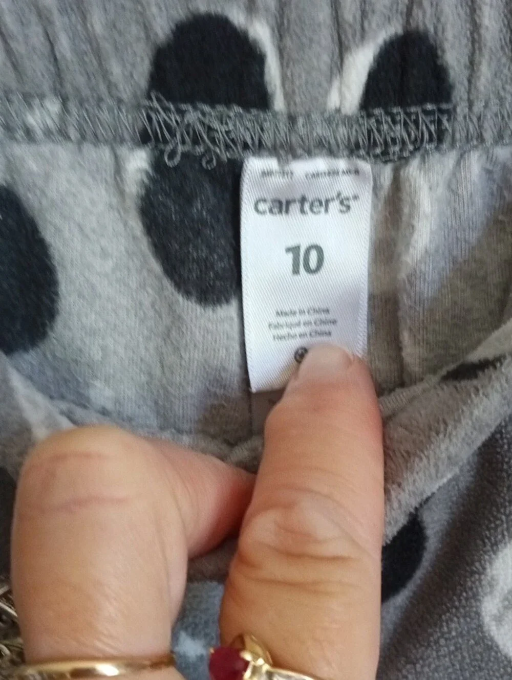 Carter's Gray Moon Phase Print Kids Pajama Bottoms